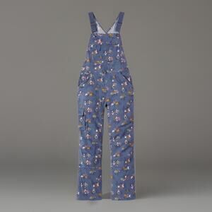 Deluth Trading Co. Heirloom Gardening Overall Blue Gnome Chicken Print Farmcore